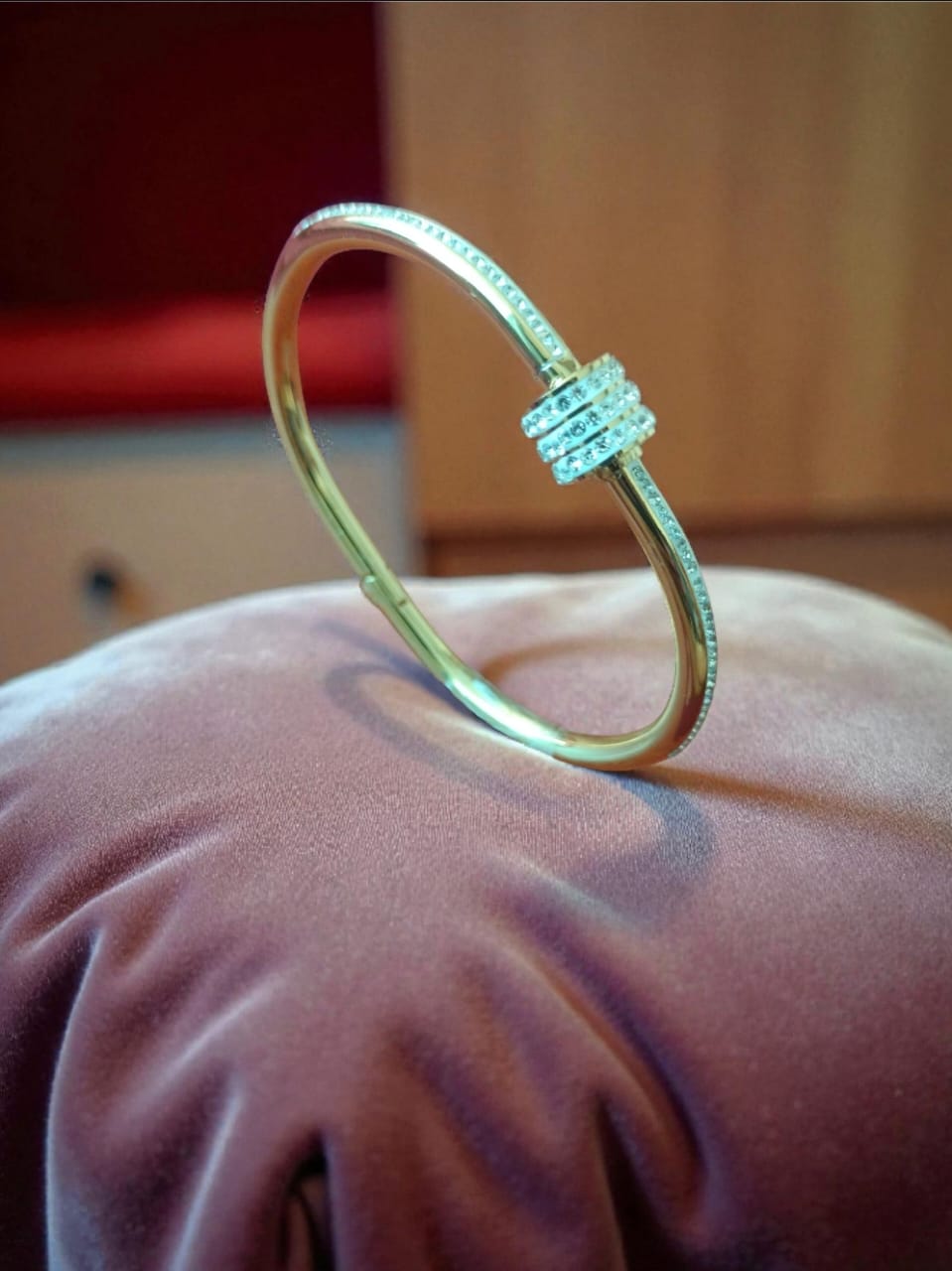 Love Wheel Bracelet & Bangle|Anti-Tarnish with sparkling crystals