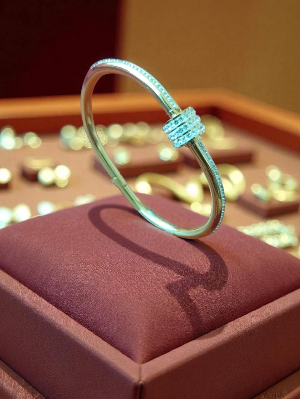 Love Wheel Bracelet & Bangle|Anti-Tarnish with sparkling crystals