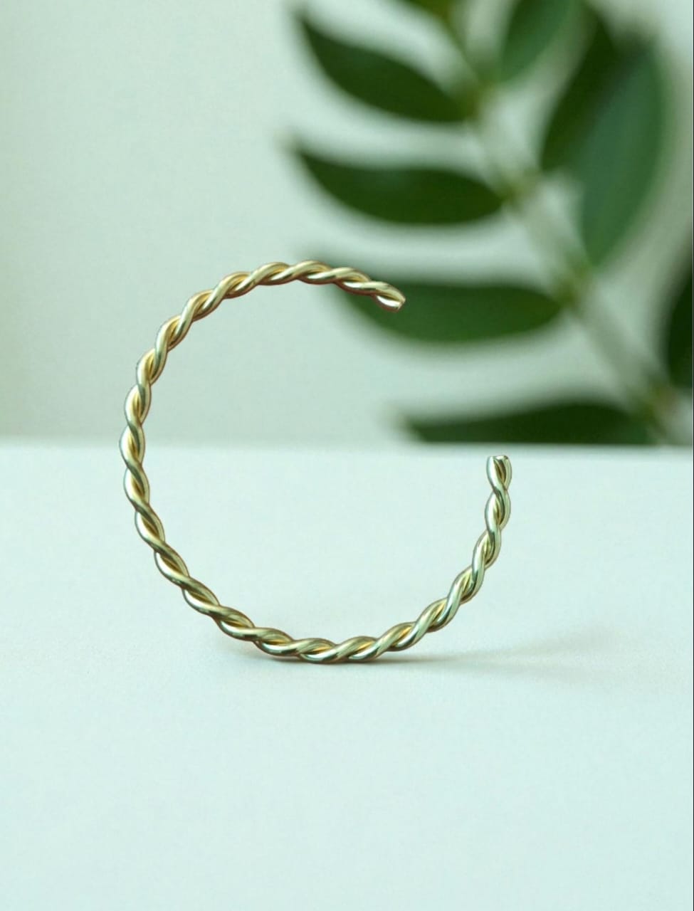 Anti-Tarnish Twisted Cuff Bracelet