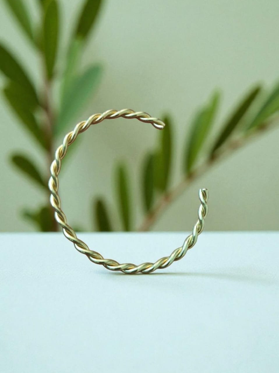 Anti-Tarnish Twisted Cuff Bracelet