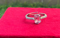 Cussion Cut Pink Sapphire Ring