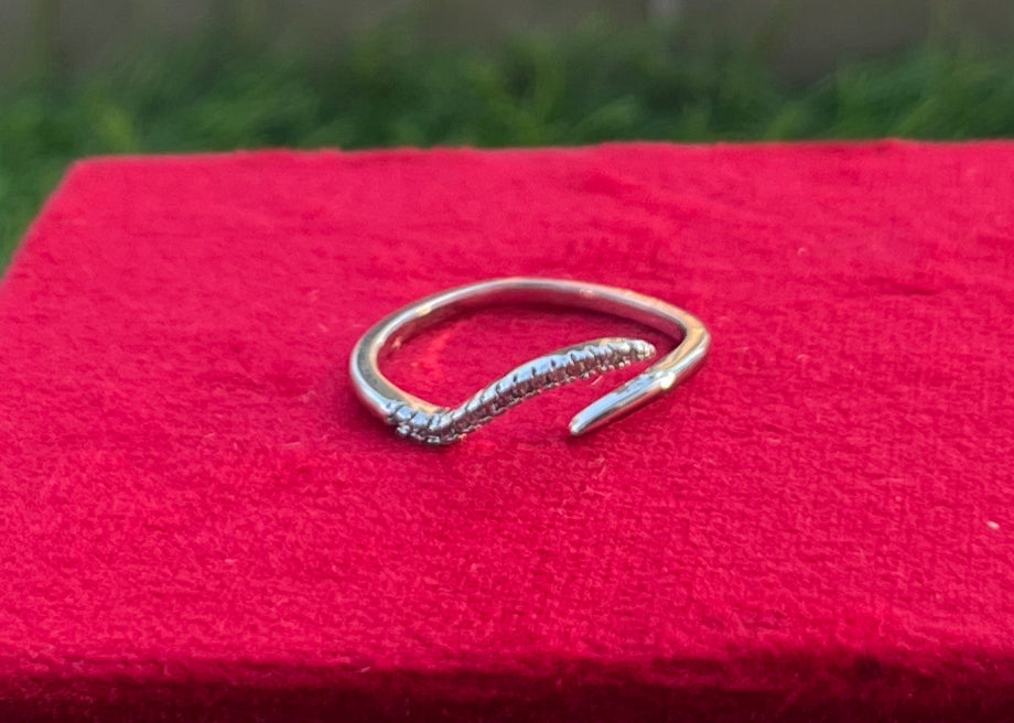 Elegant Silver Snake Ring, Anti Tarnish, Daily | Party Wear, Adjustable