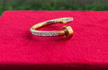 Stylish Golden Nail Ring