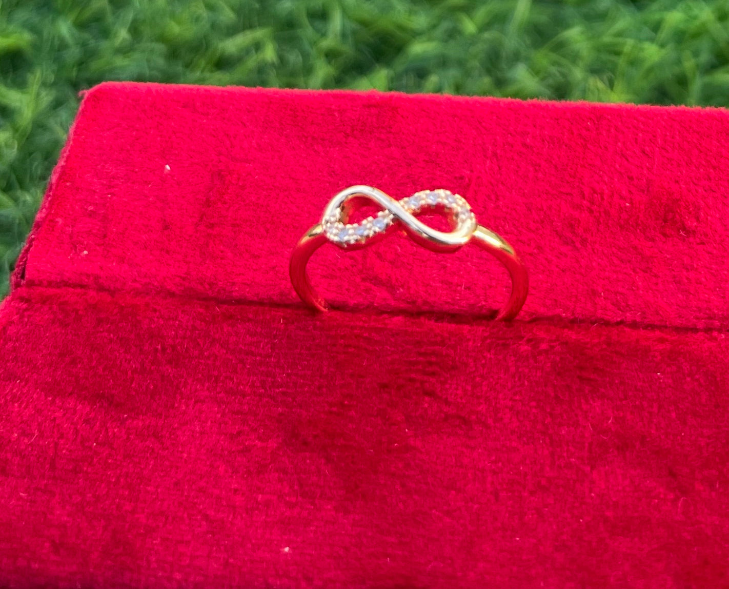 Classic Infinity Anti Tarnish Ring, Adjustable