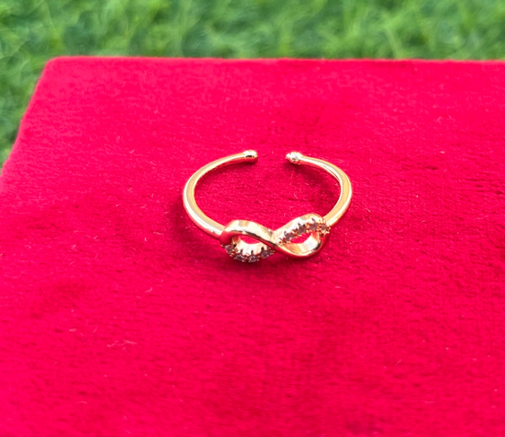 Classic Infinity Anti Tarnish Ring, Adjustable