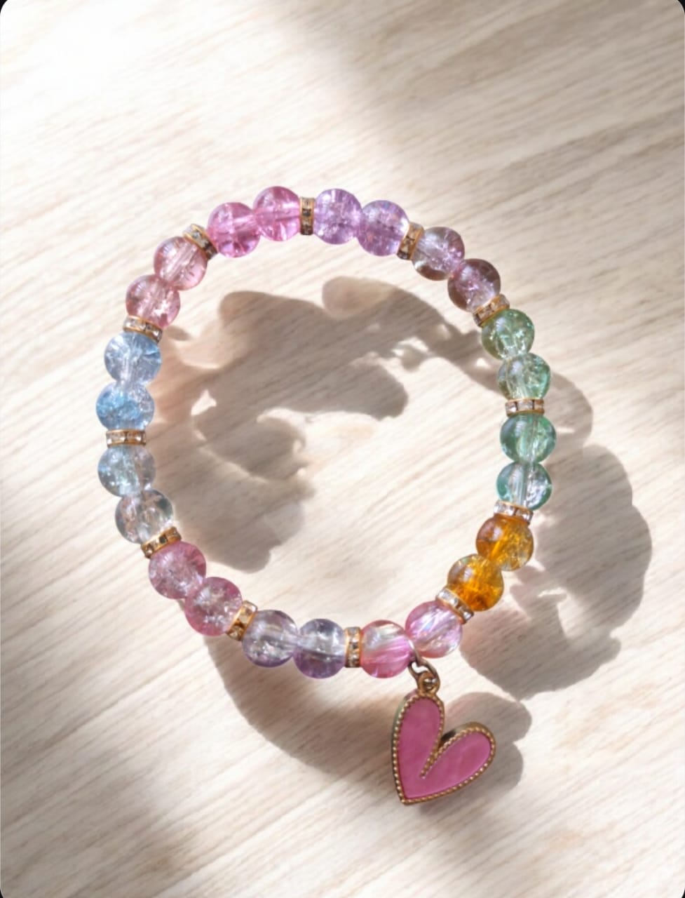 Soft Multicolor Heart Elegant Bracelet