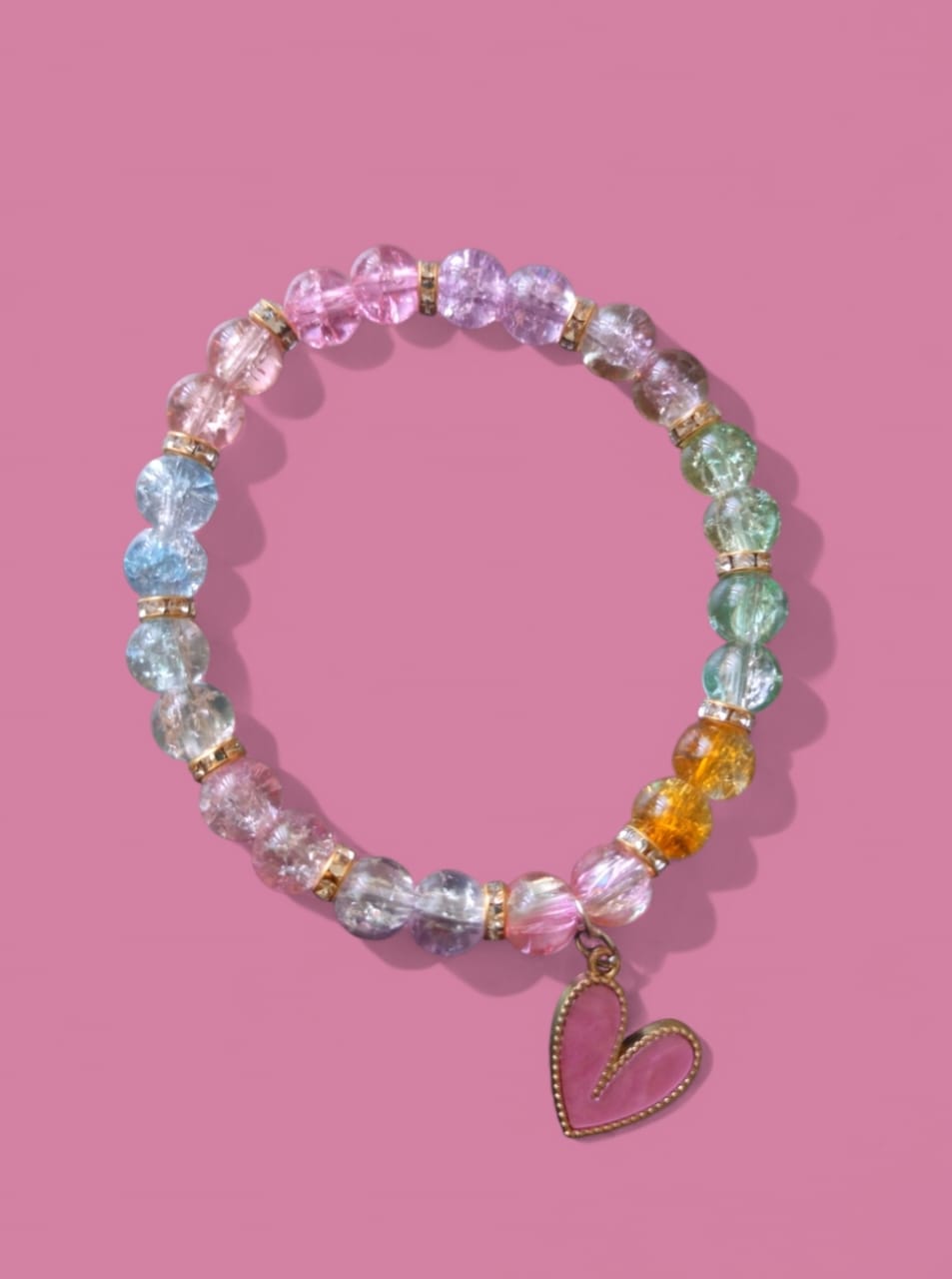 Soft Multicolor Heart Elegant Bracelet